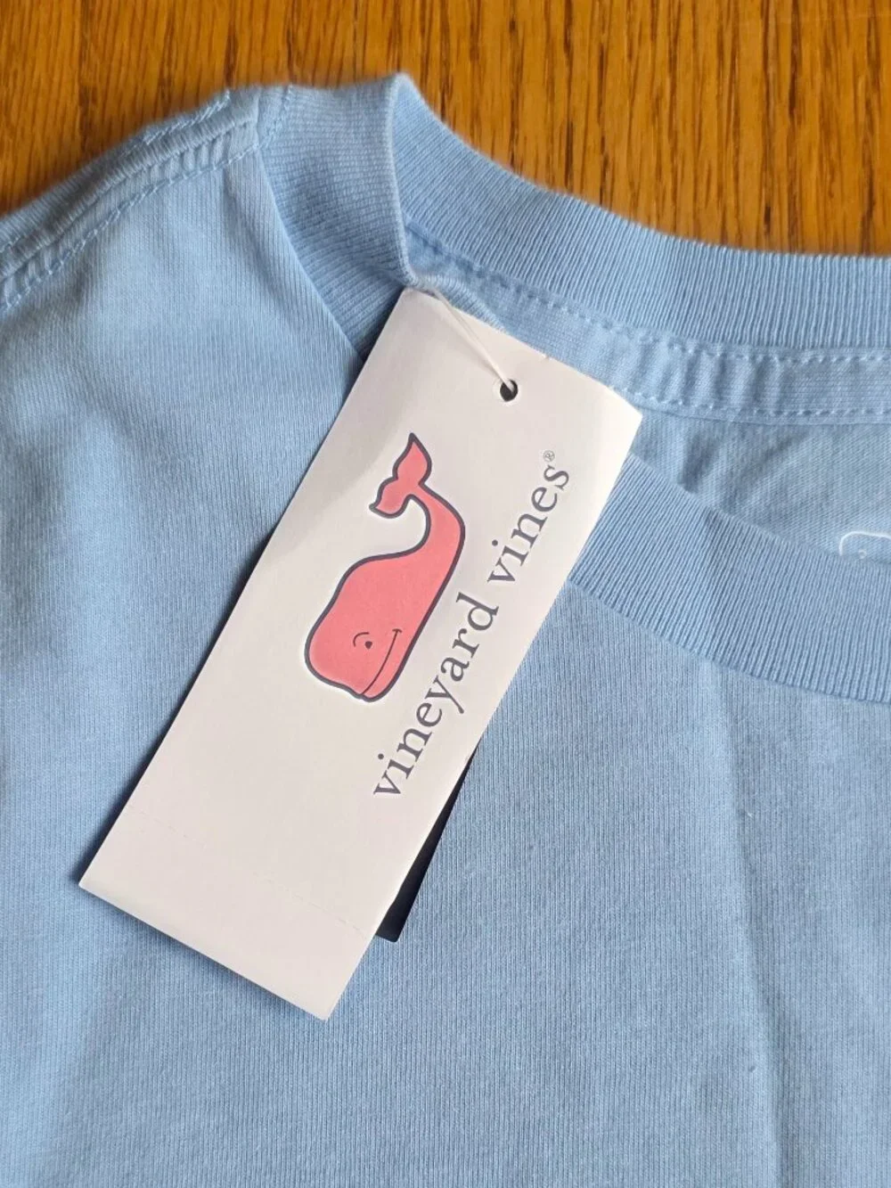 Vineyard Vine's Light Blue Whale T-Shirt | Large 16 | Short Sleeve Camping NEW